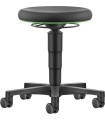 TABURETE SILLA DE TRABAJO, CON RUEDAS, BASE ESPUMA, ALTO 450-650mm