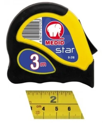 FLEXOMETRO 5 M CENTIMETROS Y PULGADAS ECO