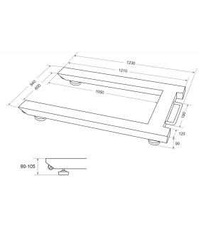 BALANZA EUROPALLET 1.500Kg RES.500g 840x1210mm