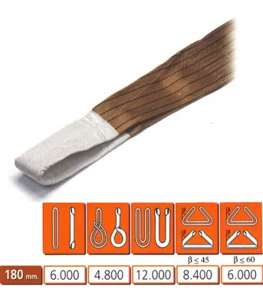 ESLINGA NYLON 6000 KG 3M MARRON