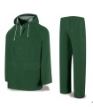 TRAJE IMPERMEABLE VERDE C/SOPORTE TL