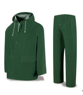 TRAJE IMPERMEABLE VERDE C/SOPORTE TM