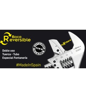 LLAVE INGLESA 92WR/CE REVERSIBLE 8" 200mm Cap.34mm