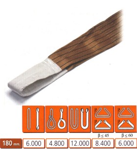 ESLINGA NYLON 6000 KG 2M MARRON
