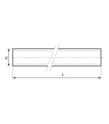 VARILLA ROSCADA DIN 975 8.8 NEGRA (80K) M18