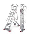 ESCALERA ALUMINIO ALMACEN 14 PELDAÑOS ALT.TRABAJO 5,20Mt. PLEGABLE