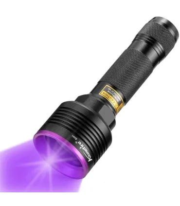 LINTERNA 3 LEDS 10W LUZ ULTAVIOLETA P/INSPECCION RECARGABLE
