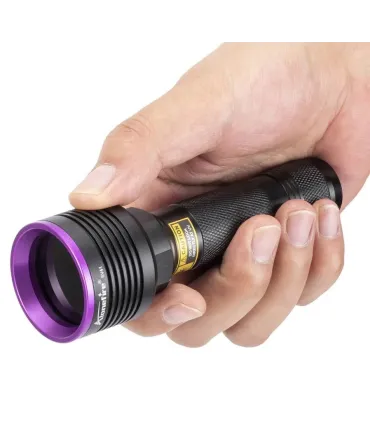 LINTERNA 3 LEDS 10W LUZ ULTAVIOLETA P/INSPECCION RECARGABLE