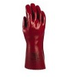 PAR GUANTE PVC ROJO 400 mm. T10 CE