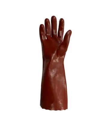 PAR GUANTE PVC ROJO 400 mm T9 CE