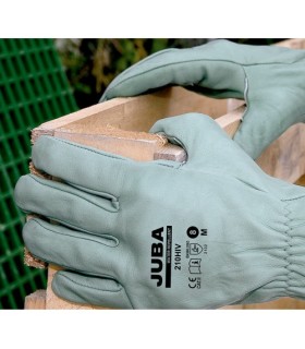 GUANTE PIEL VERDES JUBA 210-HIV T9