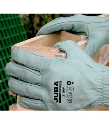 GUANTE PIEL VERDES JUBA 210-HIV T9