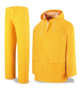 TRAJE IMPERMEABLE AMARILLO C/SOPORTE TM