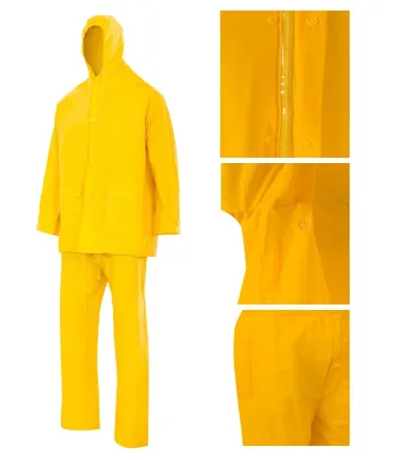 TRAJE IMPERMEABLE AMARILLO C/SOPORTE TM