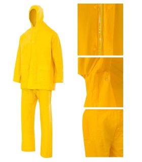 TRAJE IMPERMEABLE AMARILLO C/SOPORTE TXL