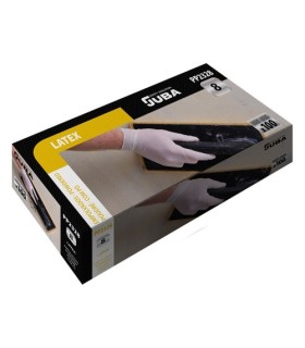 GUANTE DESECHABLE DE LÁTEX JUBA EMPOLVADO