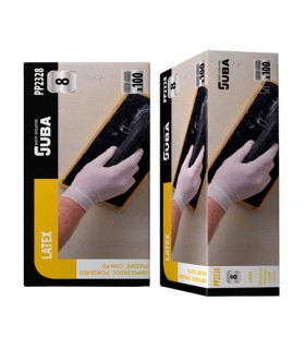 GUANTE DESECHABLE DE LÁTEX JUBA EMPOLVADO