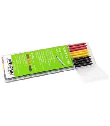 ESTUCHE 10 MINAS EXPERT-DRY ROJO+AMARILLO+GRAFITO
