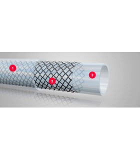 M. TUBO SIRTT PVC MALLA TRANSP. 10x15mm