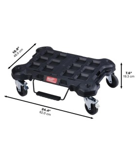 BASE MILWAUKEE PACKOUT CON RUEDAS Y PEDAL