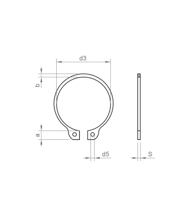 ANILLO SEGER DIN 471 Ø 10 EXTERIOR