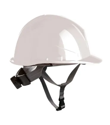 CASCO BLANCO CON RUEDA+ BARBOQUEJO EN397